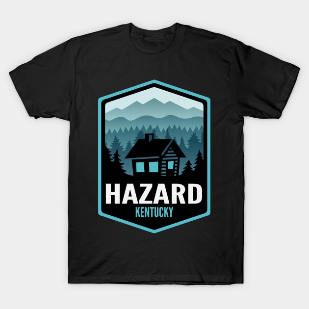 Hazard Kentucky Mountain Town Cabin T-Shirt by HalpinDesign